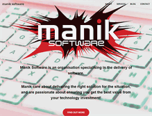 Tablet Screenshot of manik-software.co.uk